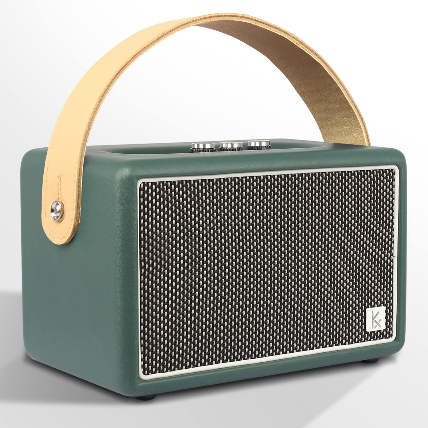Retro Wooden Bluetooth Speaker, KONEX 40W Vintage Portable Wireless Speaker, Bluetooth 4.2 Heavy Bass Music Player, 20H Long Playtime, Outdoor Speaker for Home, Office, Party, Gift for Friend
