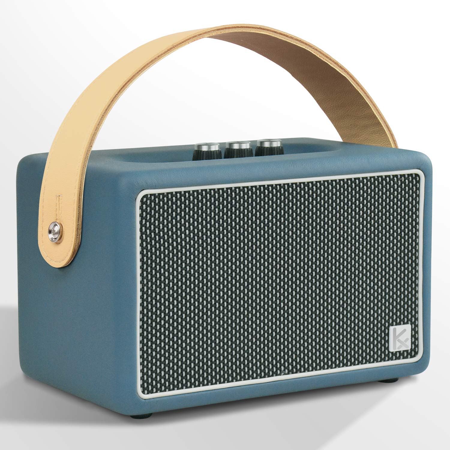 Retro Wooden Bluetooth Speaker, KONEX 40W Vintage Portable Wireless Speaker, Bluetooth 4.2 Heavy Bass Music Player, 20H Long Playtime, Outdoor Speaker for Home, Office, Party, Gift for Friend
